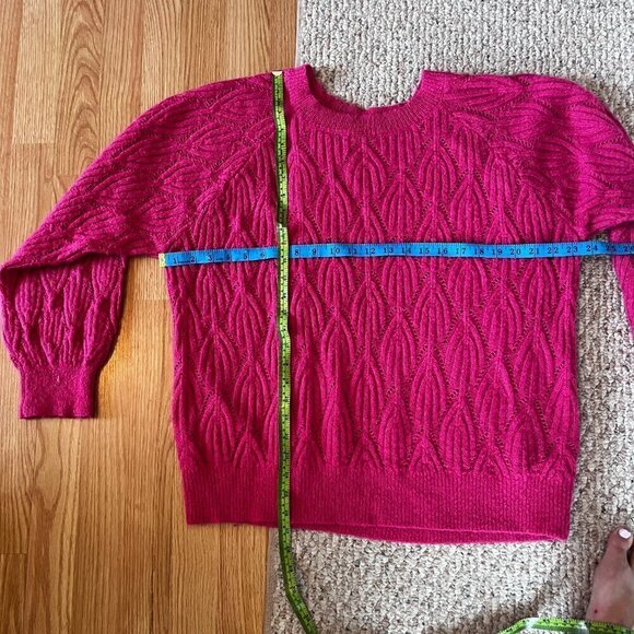 Rickis Plus Size knit sweater hot pink XXL Barbiecore Winter Warm Sweater - Picture 10 of 10